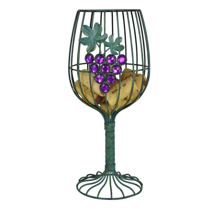 Three Star IM/EX Inc. - Wholesale Wine Cork Holder - 11X5 WINE GLASS CORK HOLDER3