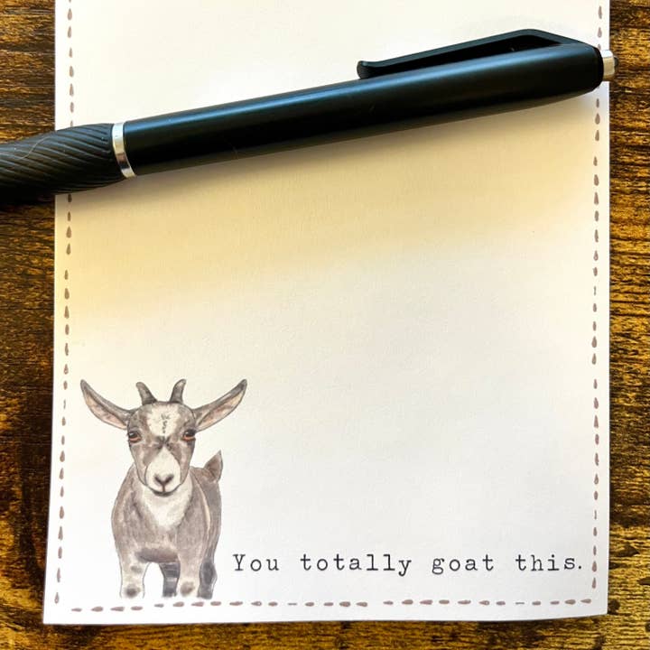 Okie Watercolors - Wholesale Notepad - Fun "Inspirational Trio of Animals" Notepad, 40 Sheets1