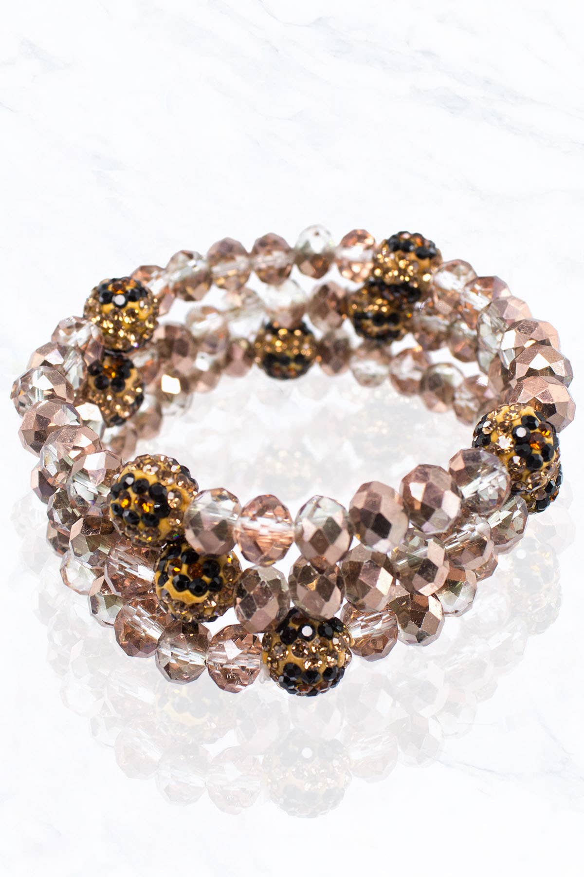 Suzie Q USA - Venta al por mayor Pulsera de cuentas - Pulsera Bola Bead & Leo Stone26