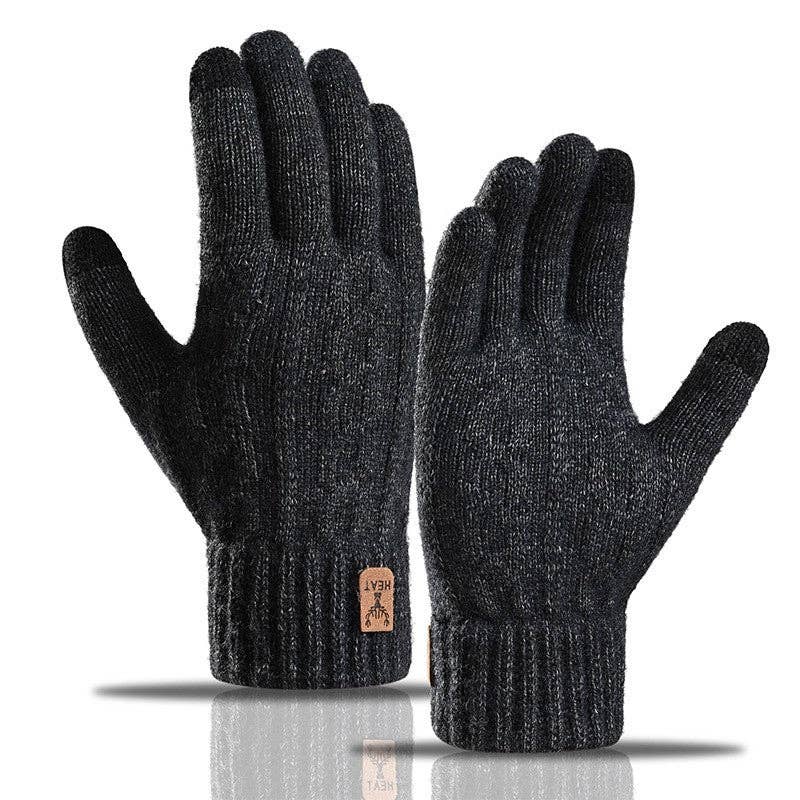 UZ Wholesale Store - Venta al por mayor Guantes - Hombre - Guantes de punto gruesos con pantalla táctil para hombre y forro polar2
