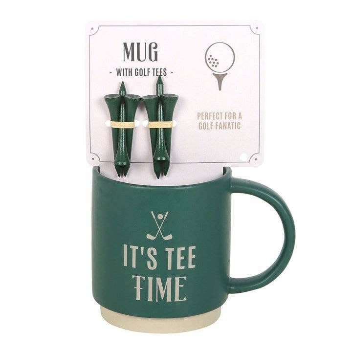 Something Different Wholesale - Wholesale Coffee mug - It's Tee Time Father's Day Mug with Golf Tees1