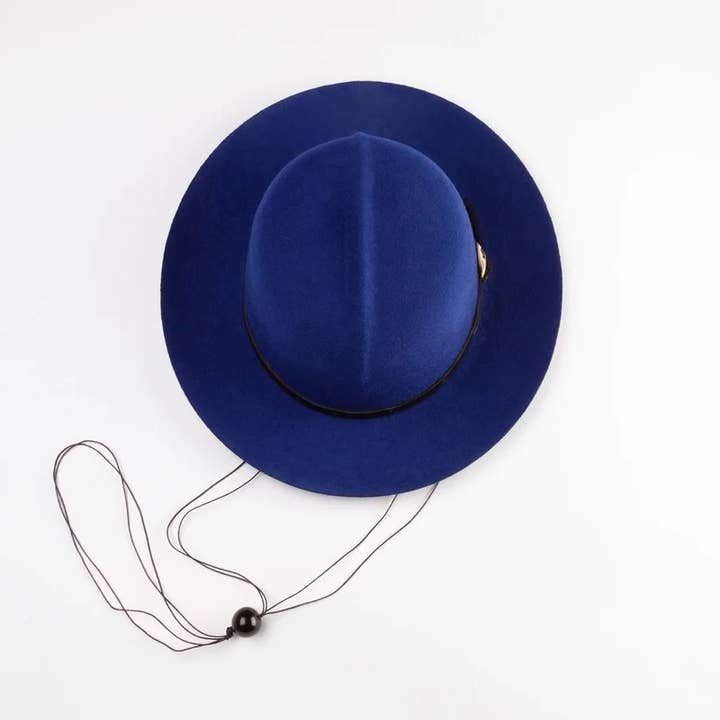 Chapeau Fedora en laine Raleigh pour la vente par Anu’Crown Luxury Brims