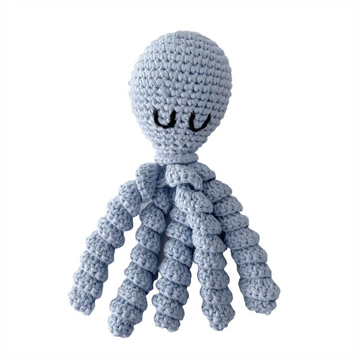 Rattle Octopus - bleu clair pour la vente par MAYLILY