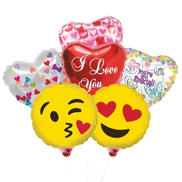 Pre-Inflated Mini Balloons on Sticks - 4 Inch - Love for wholesale by Kelli's