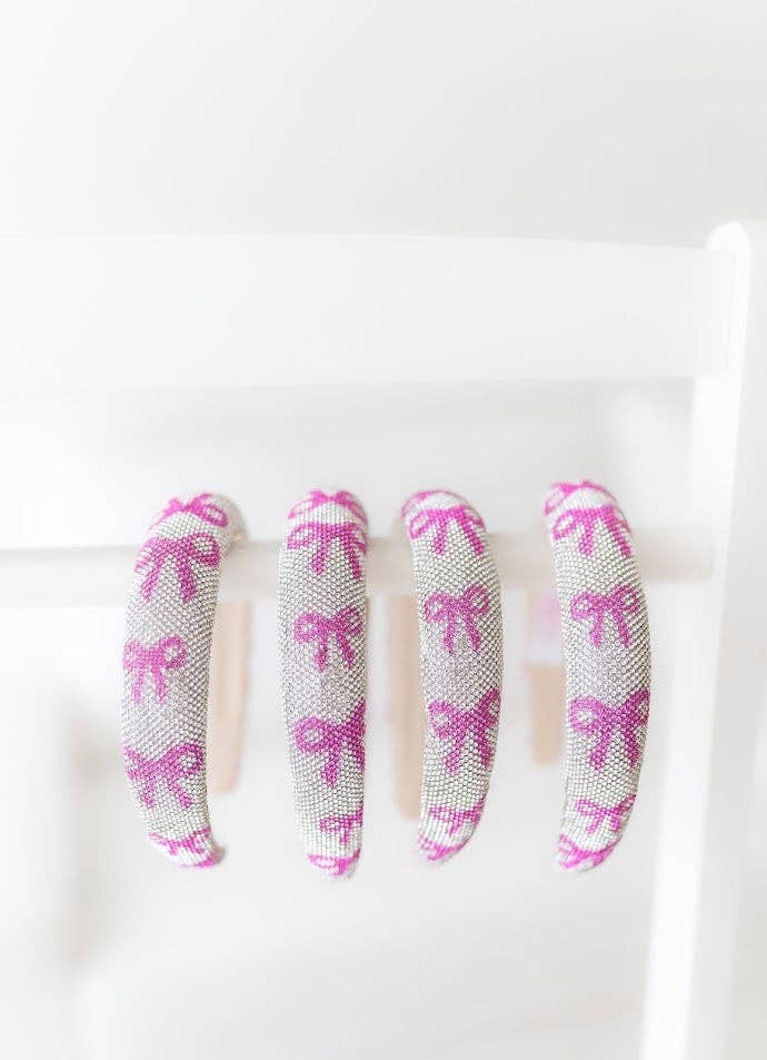 Cheeky Plum - Wholesale Fashion Headband - Kids - Beaded Headband - Bows & Bling2