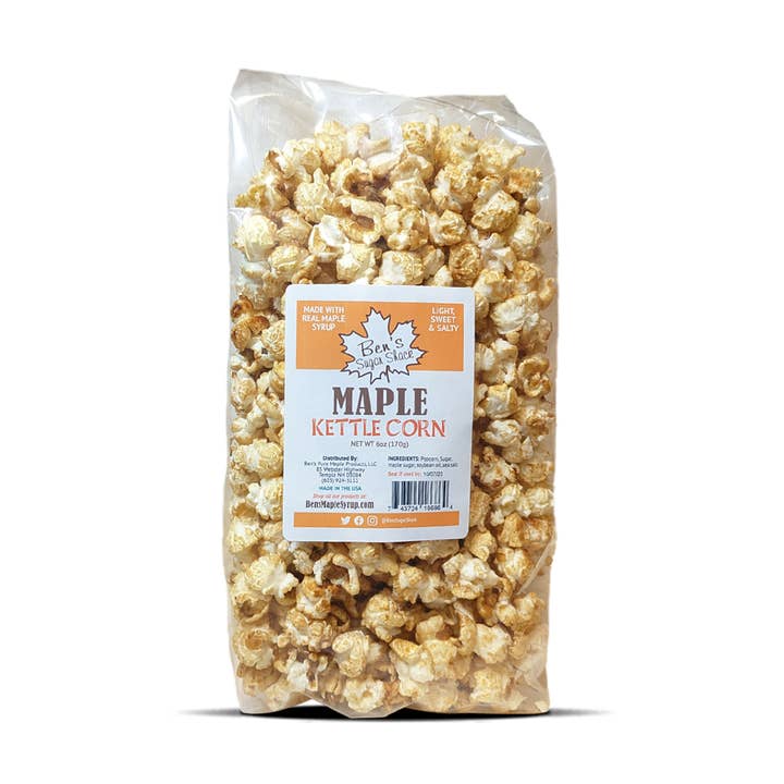 Maple Kettle Corn for wholesale by Ben's Sugar Shack