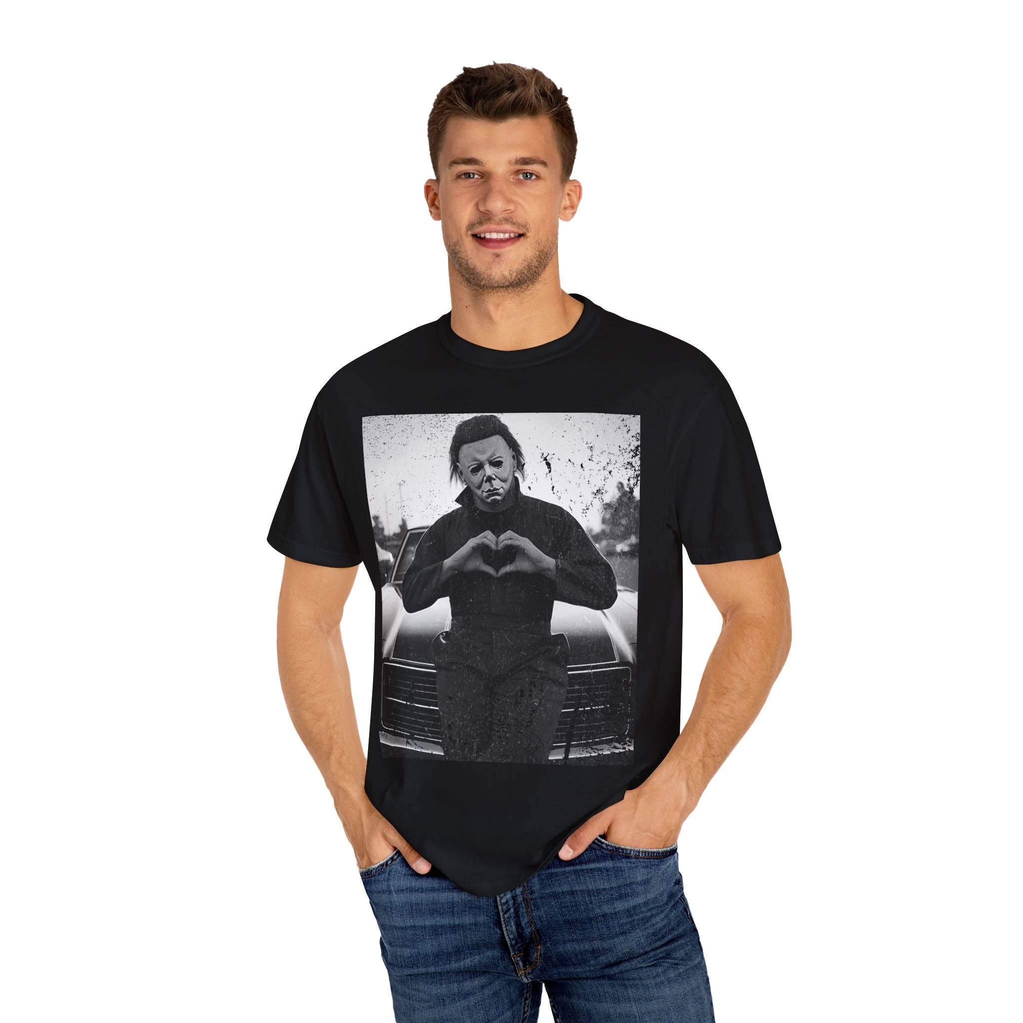 KILLER RETRO - Wholesale Screen Printed T-Shirt - Unisex - Retro Michael Myers Vintage T-shirt.3