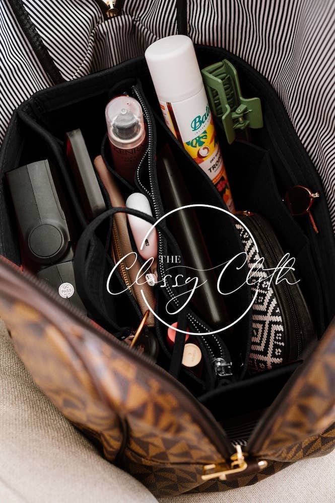 The Classy Cloth WS – Engroshandel Tasketilbehør - Dame – Tote Taske Pung Organizer Indsats - Sort RTS1