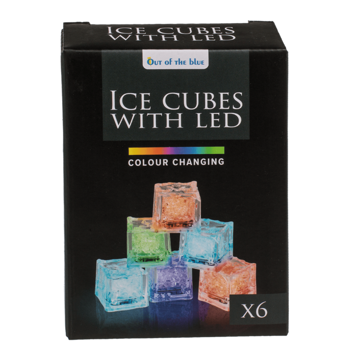 Out of the blue KG - Wholesale Drink Chilling Cubes - Plastic  ice cube with LED, colour changing,1