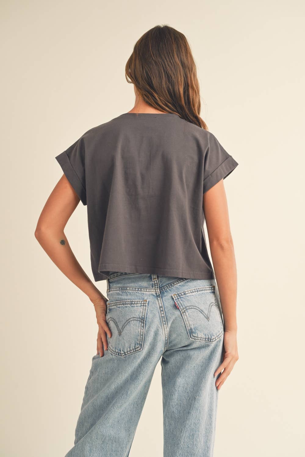 MIOU MUSE - Venta al por mayor Blusa - Mujer - Blusa de manga con puño y cuello redondo12