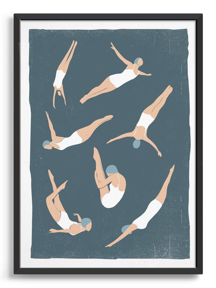 Arte Natada - Grupo de Mergulho Vintage por atacado de Rocket Jack