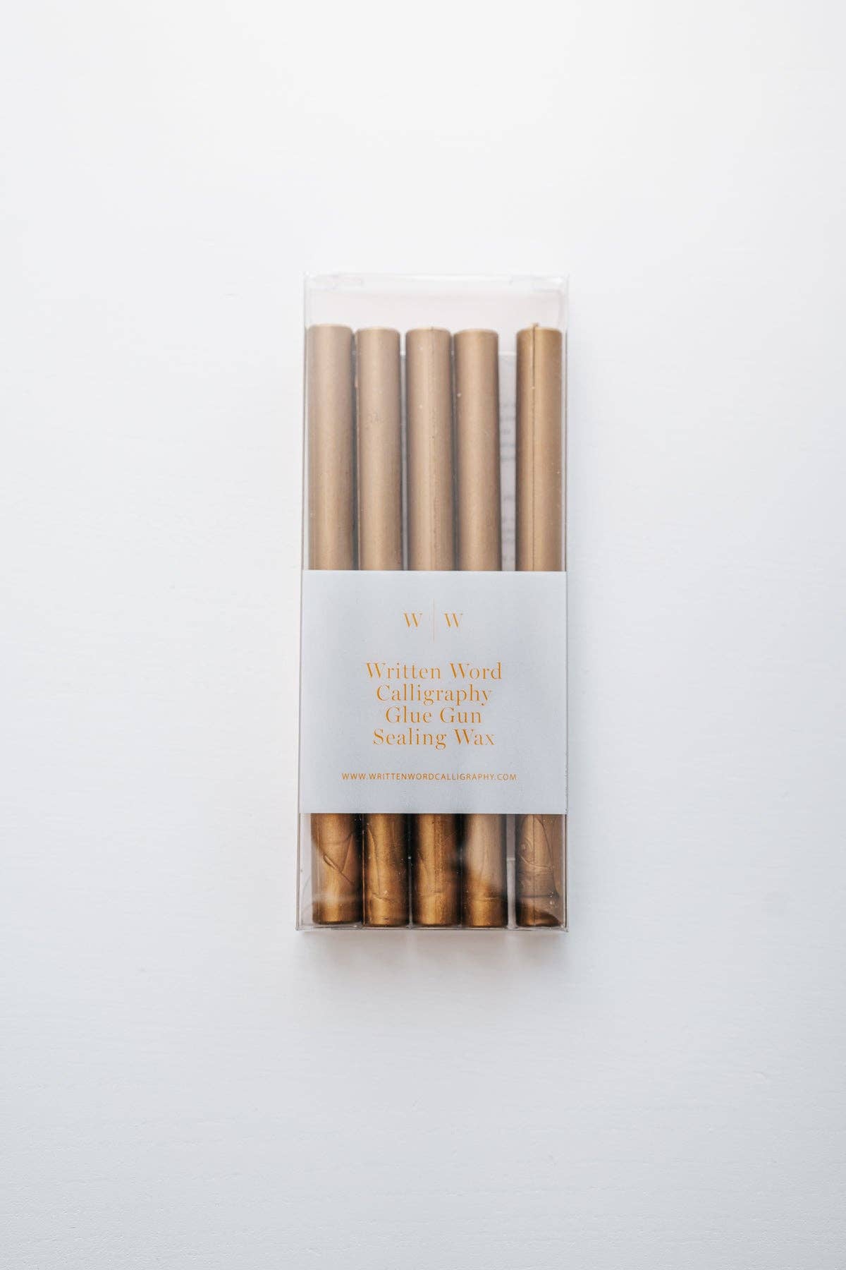 Written Word Calligraphy - Wholesale Sealing Wax - Gold Glue Gun Sealing Wax (Box of 5 Sticks)