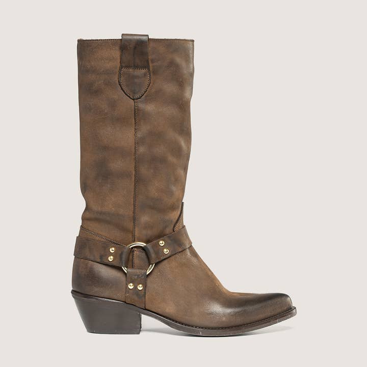 Austin leren Texaanse laarzen voor wholesale door Kali Shoes