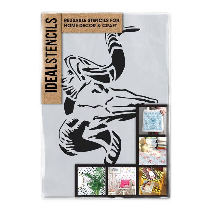 Rams Skull Schablone für den Großhandel von Ideal Stencils