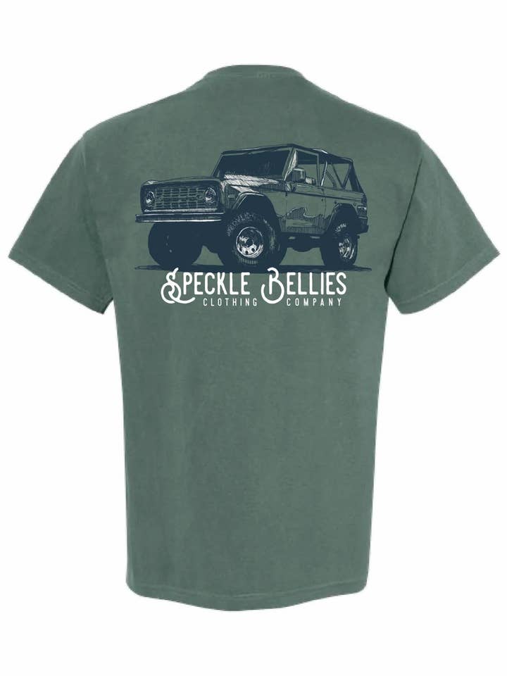 Speckle Bellies Clothing Company - Wholesale Screen Printed T-Shirt - Men's - Bronco Tee