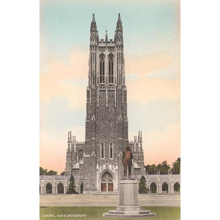 Postcard NC-346 Duke University Chapel for wholesale by Found Image Press