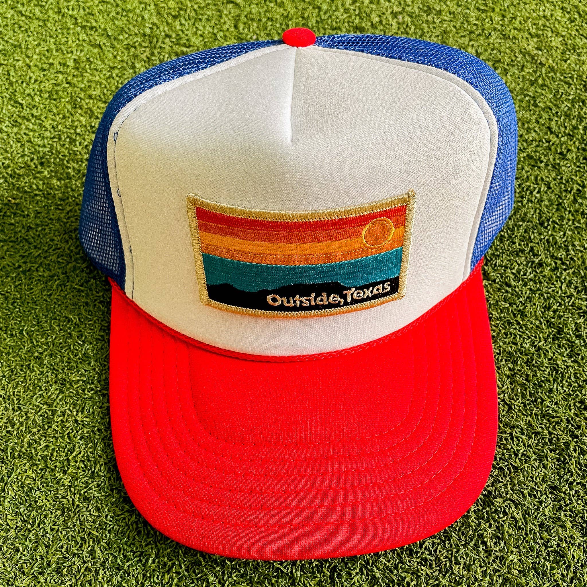 Outside, Texas - Wholesale Trucker Hat - Unisex - OTX Foam Trucker: Horizon Patch22