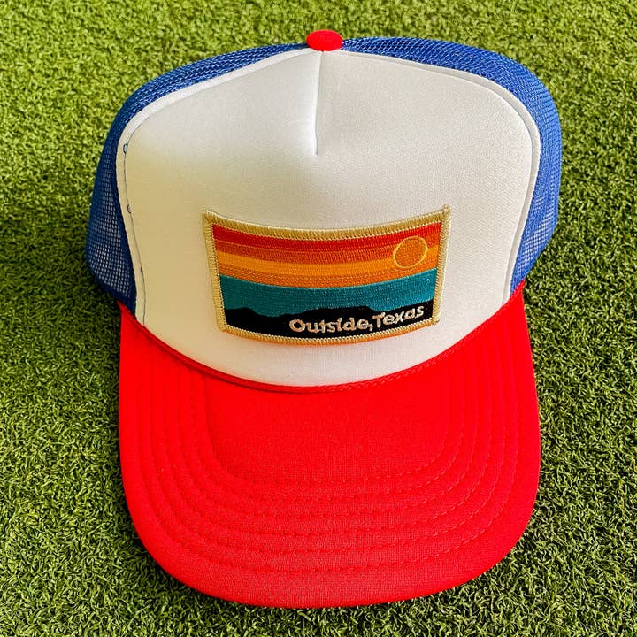 Outside, Texas - Wholesale Trucker Hat - Unisex - OTX Foam Trucker: Horizon Patch22