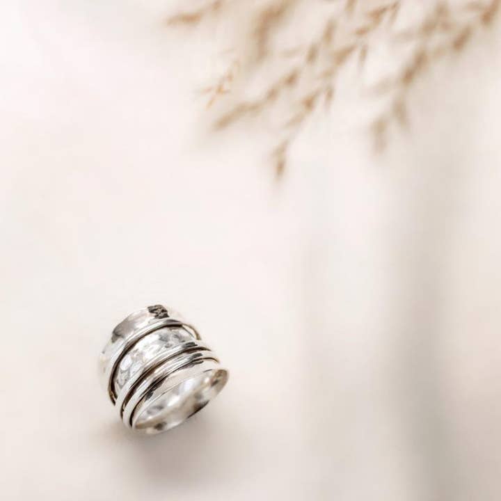 Triple Meditation Ring for wholesale by Shiny Soul Creations