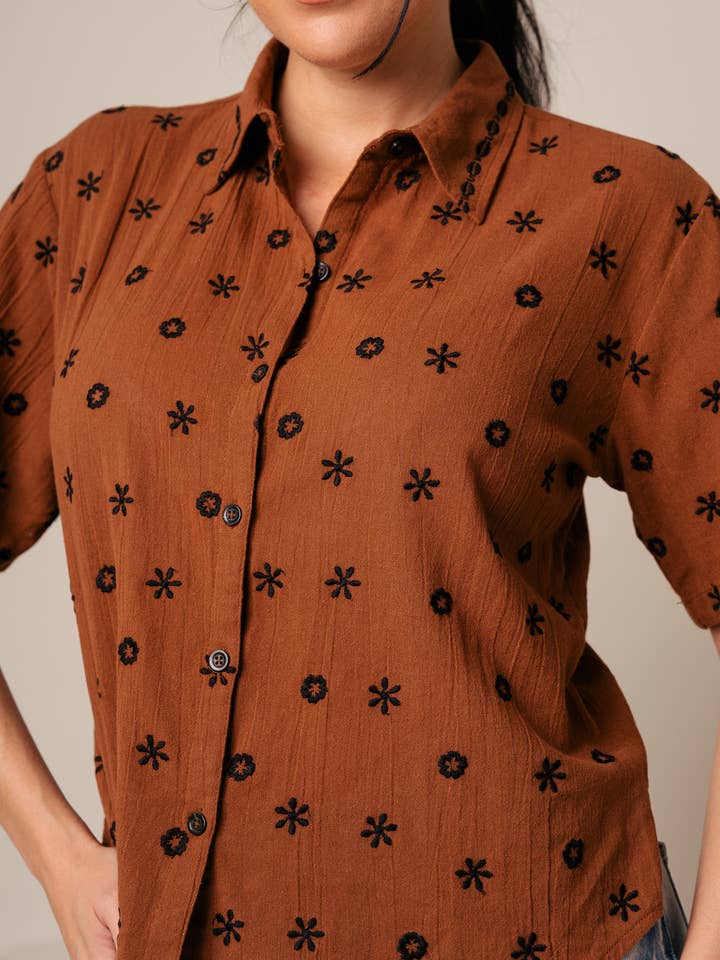 Kapda Casa - Wholesale Button Down Shirt - Women's - Blusa Vintage1