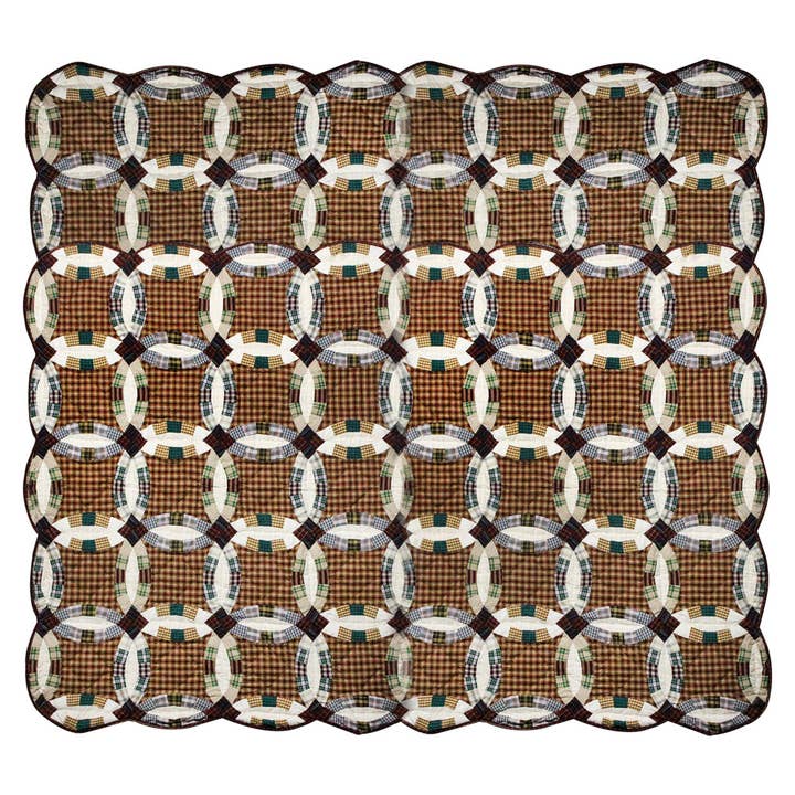 Édredon avec anneau de mariage Farmland, édredons en coton patchwork. pour la vente par Patch Magic