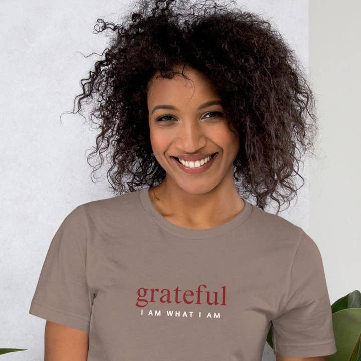 Grateful Adult Unisex T-Shirt for wholesale by I Am What I Am Shop
