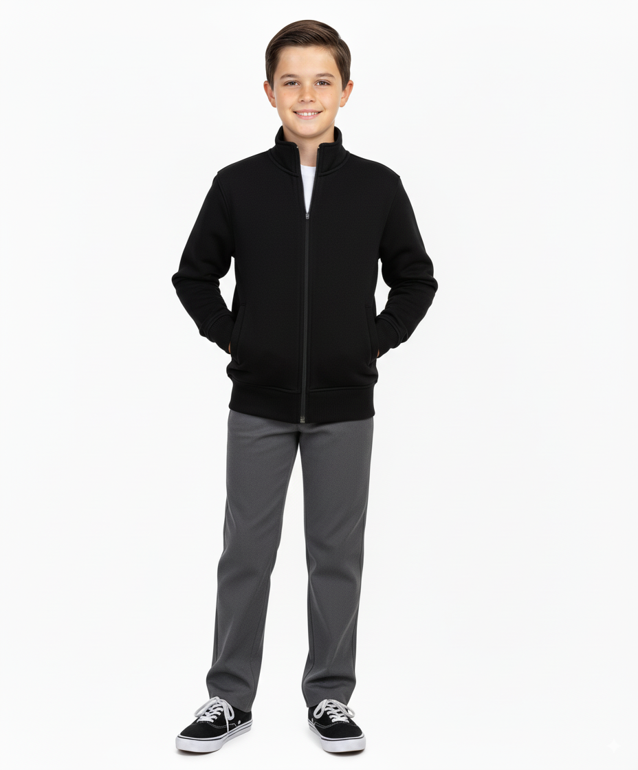 Unik Uniform Zipper Jacket Black for wholesale on Faire2