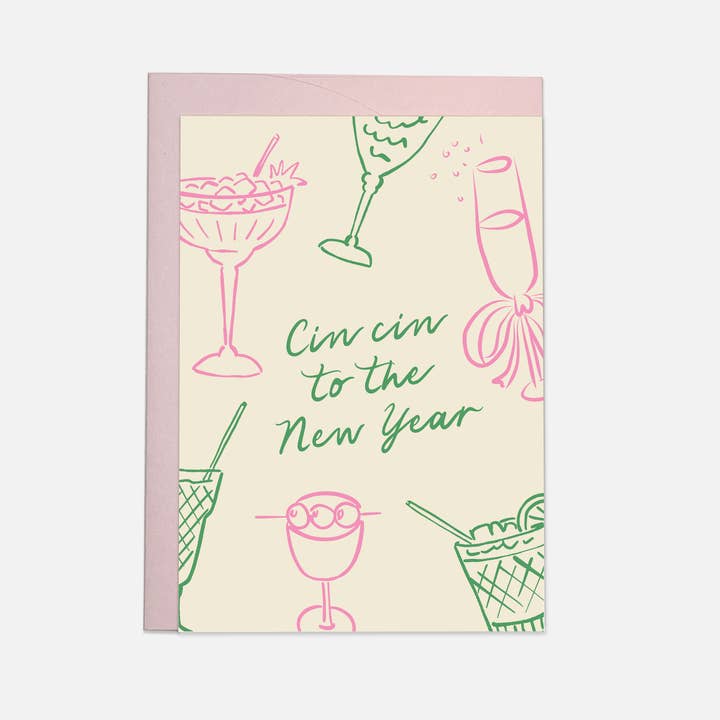 Cin cin NY - cartão de felicitações por atacado de Kaart Blanche