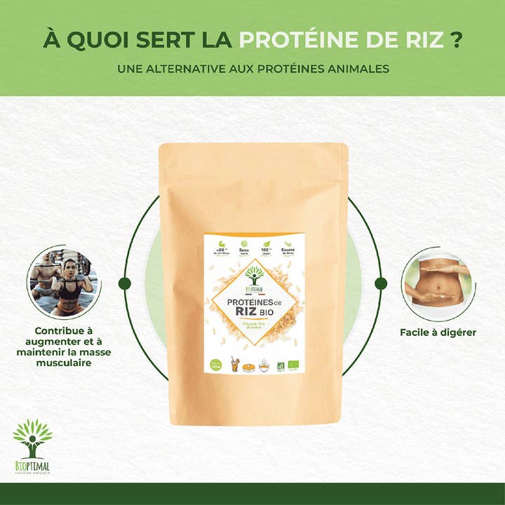 Bioptimal - Wholesale Protein/superfood powder - Organic Rice Protein Powder - Bioptimal3