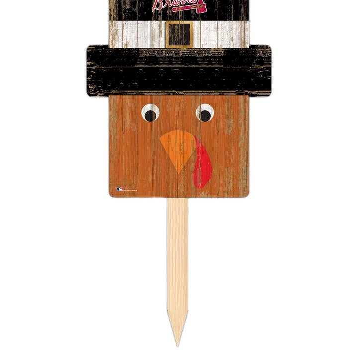 Estaca de Jardim com Cabeça de Peru dos Atlanta Braves por atacado de Fan Creations