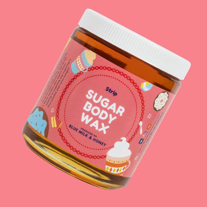8oz Honey Soft Sugar Wax for wholesale by Blue Milk & Honey