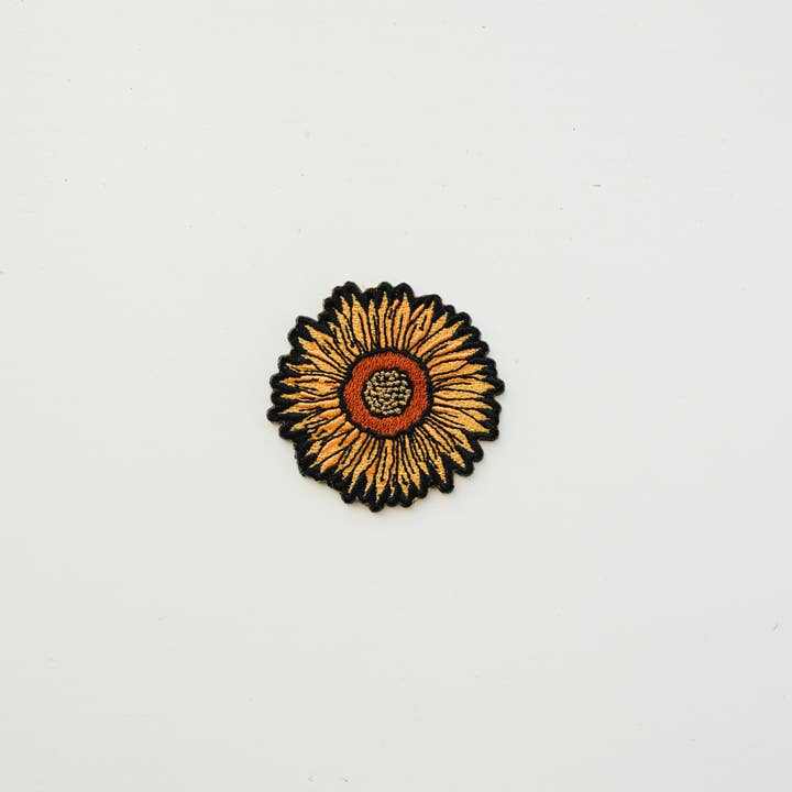 Sticker Girl â„¢ - Wholesale Patch - Sunflower Embroidered Iron On Patch