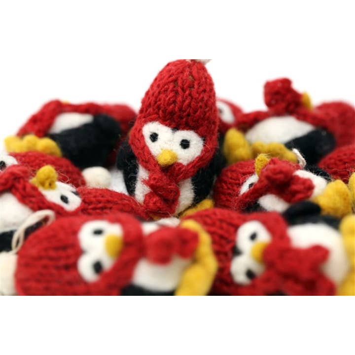 The Felt Pod - Wholesale Ornament - Felt Christmas Felted Penguin 1