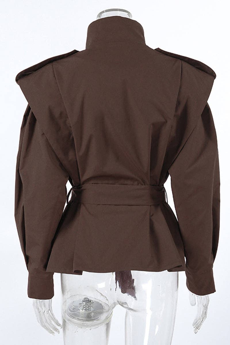 Mccolin - Wholesale Blazer - Women's - Elegant Belted Blazer Jacket5