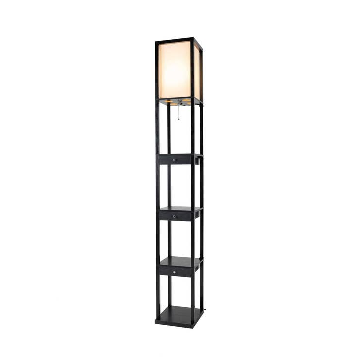 Aaron Classic LED Floor Lamp with Storage Drawers for wholesale by FENLO