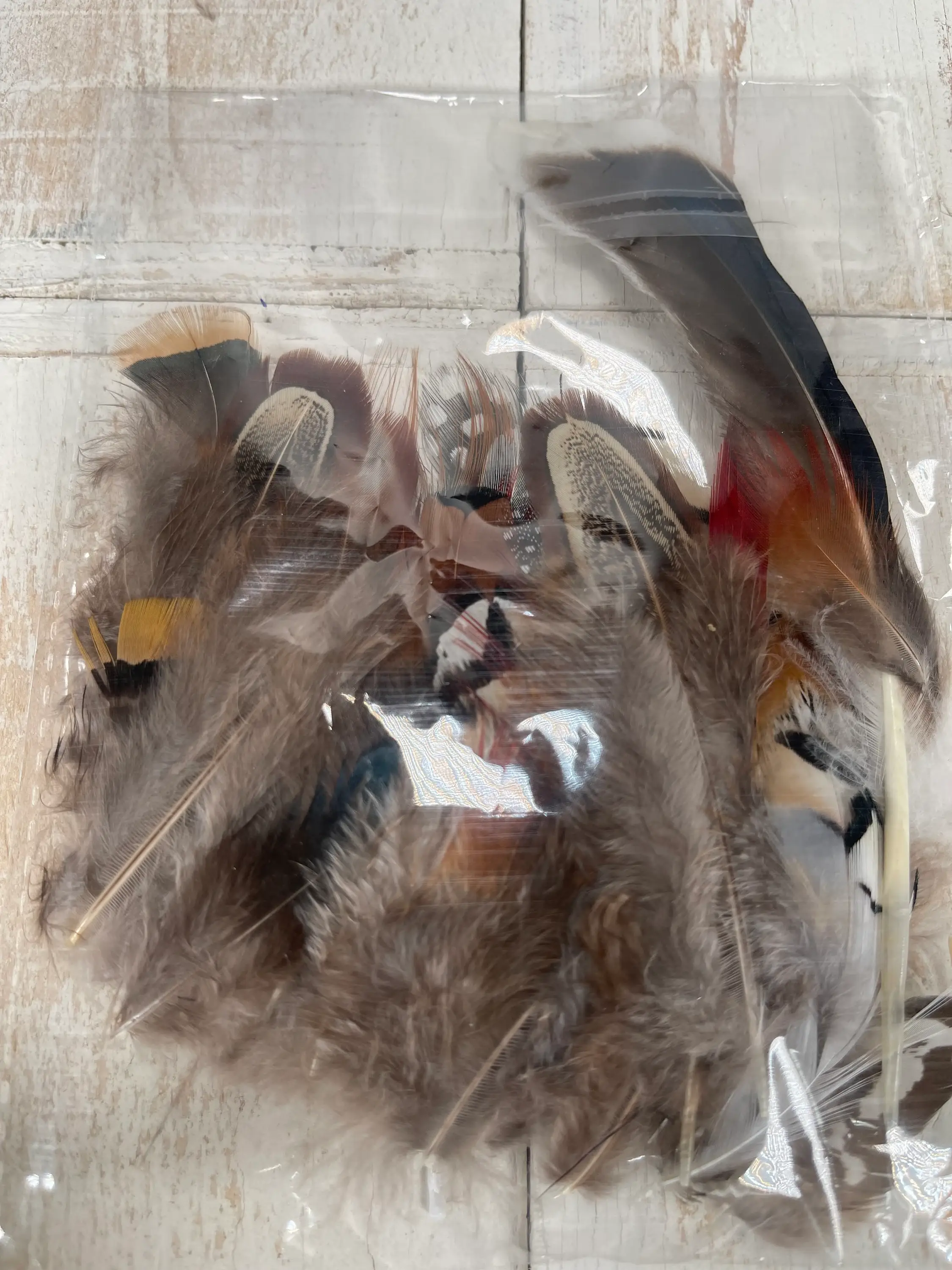 CaNatureLover - Vendita all'ingrosso Attrezzature per lavoretti e fai da te - Assortimento interamente in piuma naturale, 50 pezzi, corti misti, 1,5-16,5 cm6