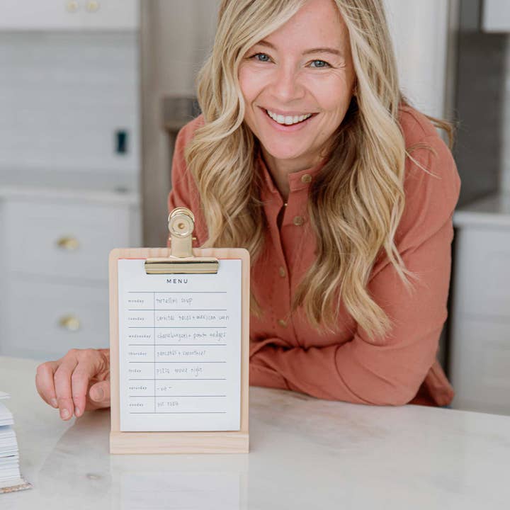 Home & Kind - Wholesale Planner - Weekly Menu Stand