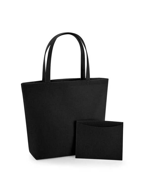 BagBase Felt Shopper Bag | Tote Bag | 22 Litre Capacity | 5 Colours | One Size for wholesale by Logo Free Clothing