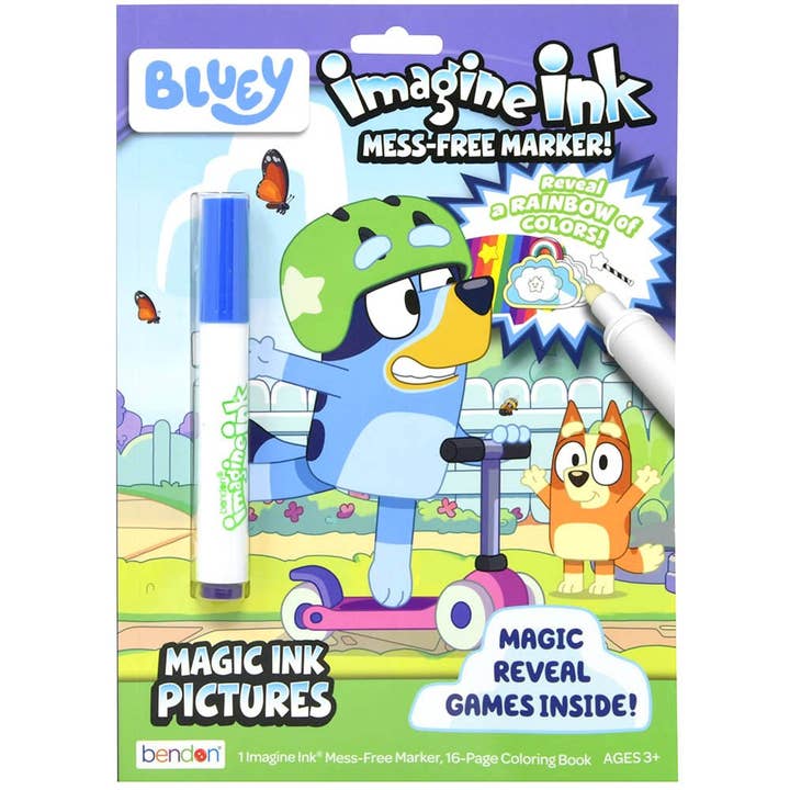 Bluey Imagine Ink Coloring Book for wholesale by Empire Discount