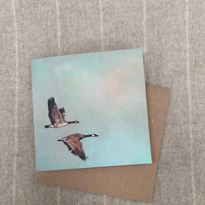 Portrait of Clouds - Wholesale Everyday Greeting Card - Canada Geese Greetings Card "Sacrosanct" - Luxury Cardstock5