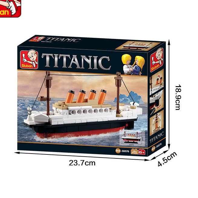 Petit ensemble de collection Titanic - 194 pièces + 2 mini-figurines pour la vente par Sluban North America