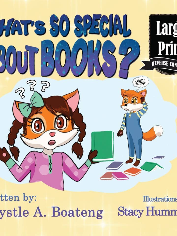 *Pre-order* What's so special about BOOKS? Large Print & Reverse Contrast for wholesale by Inside Ability Books
