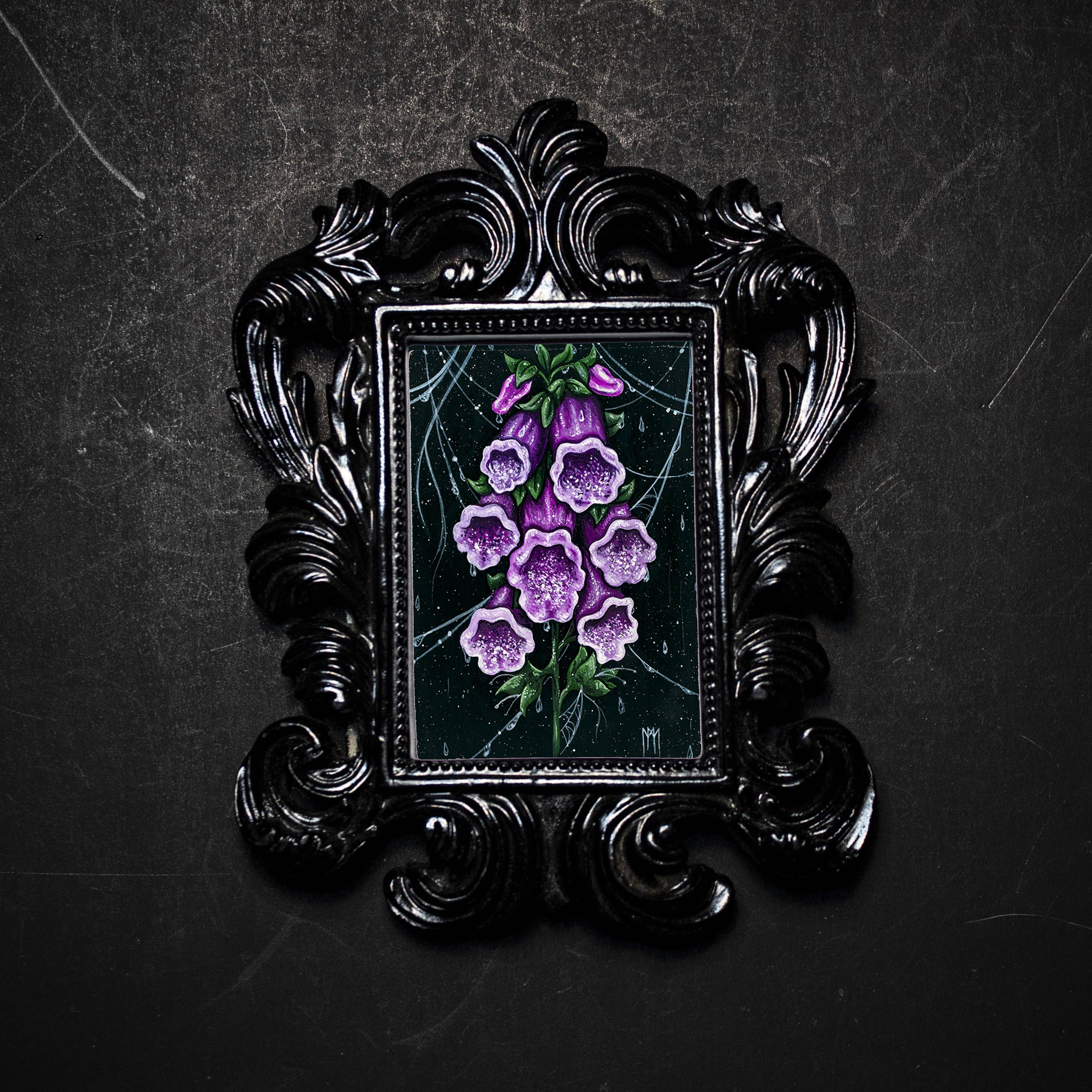 Meagan Meli Illustration - Wholesale Art Print - Foxglove Framed Print0