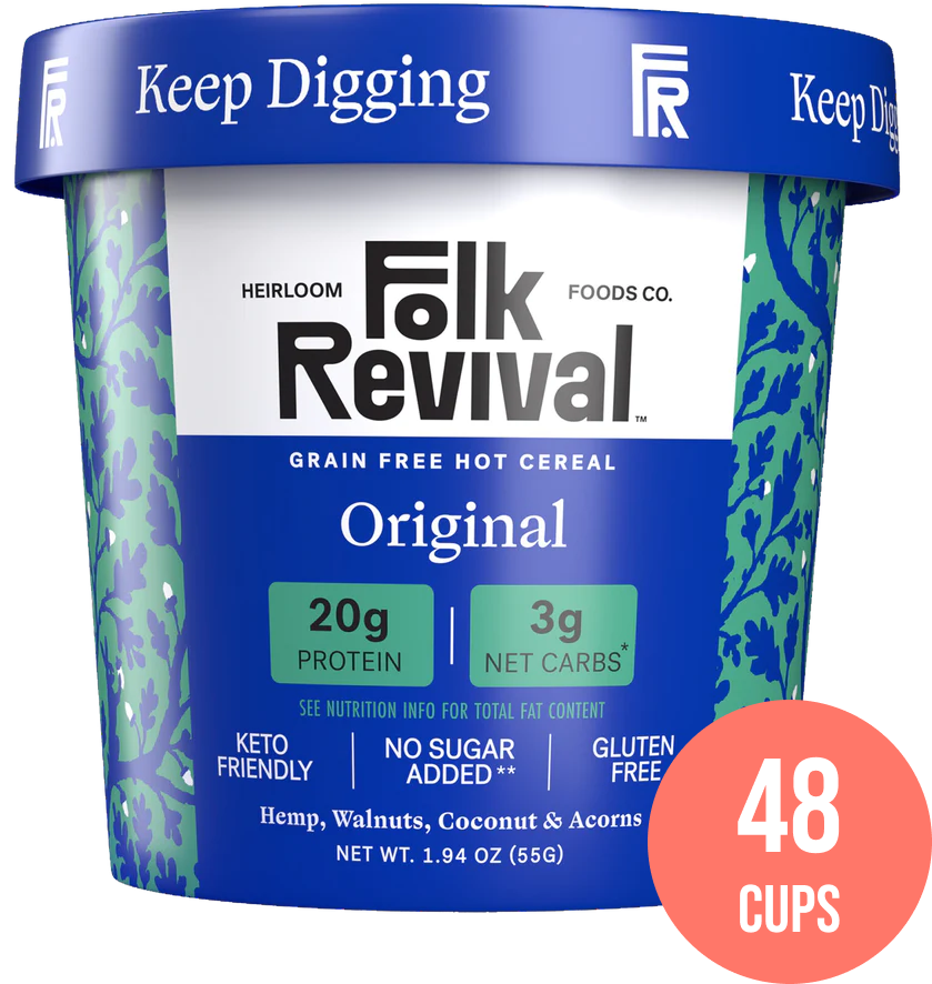 Folk Revival, LLC - Wholesale Breakfast Cereal - Original - Keto Instant 'Oatmeal'10