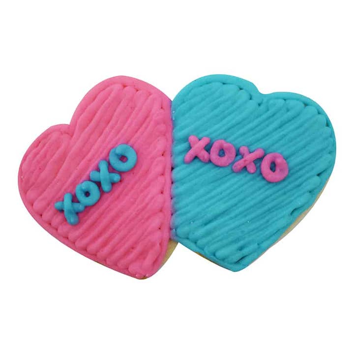R&M International - Wholesale Cookie Cutter - Double Heart Cookie Cutter (3.5")