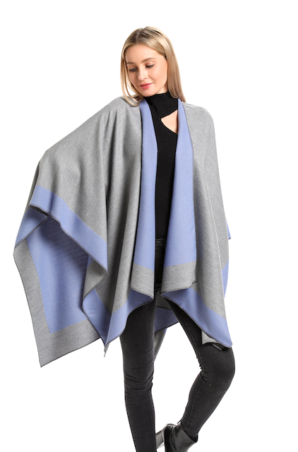 Pretty Persuasions - Wholesale Cape - Women's - CP21016 Hollyn Reversible Cape Wrap7