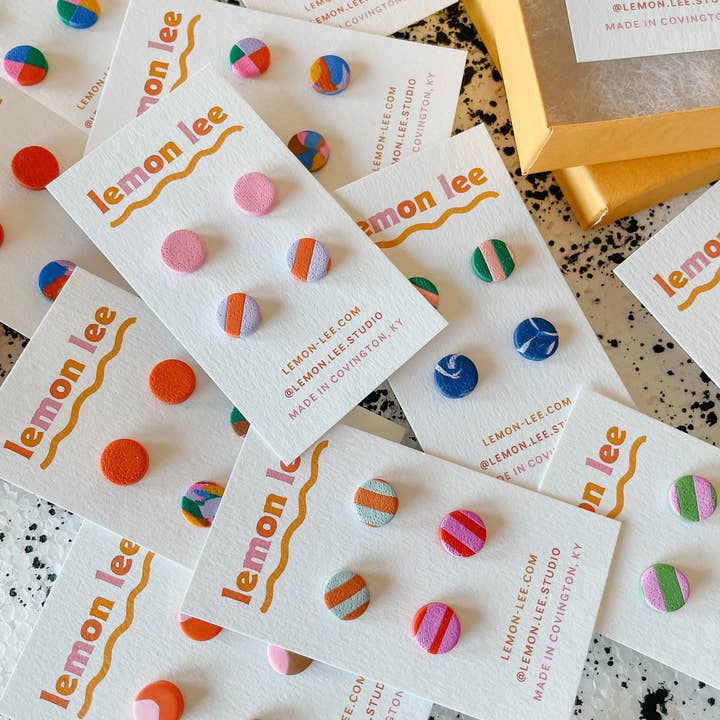 Lemon Lee Studio - Wholesale Stud/Post Earrings - Mystery Stud Set3