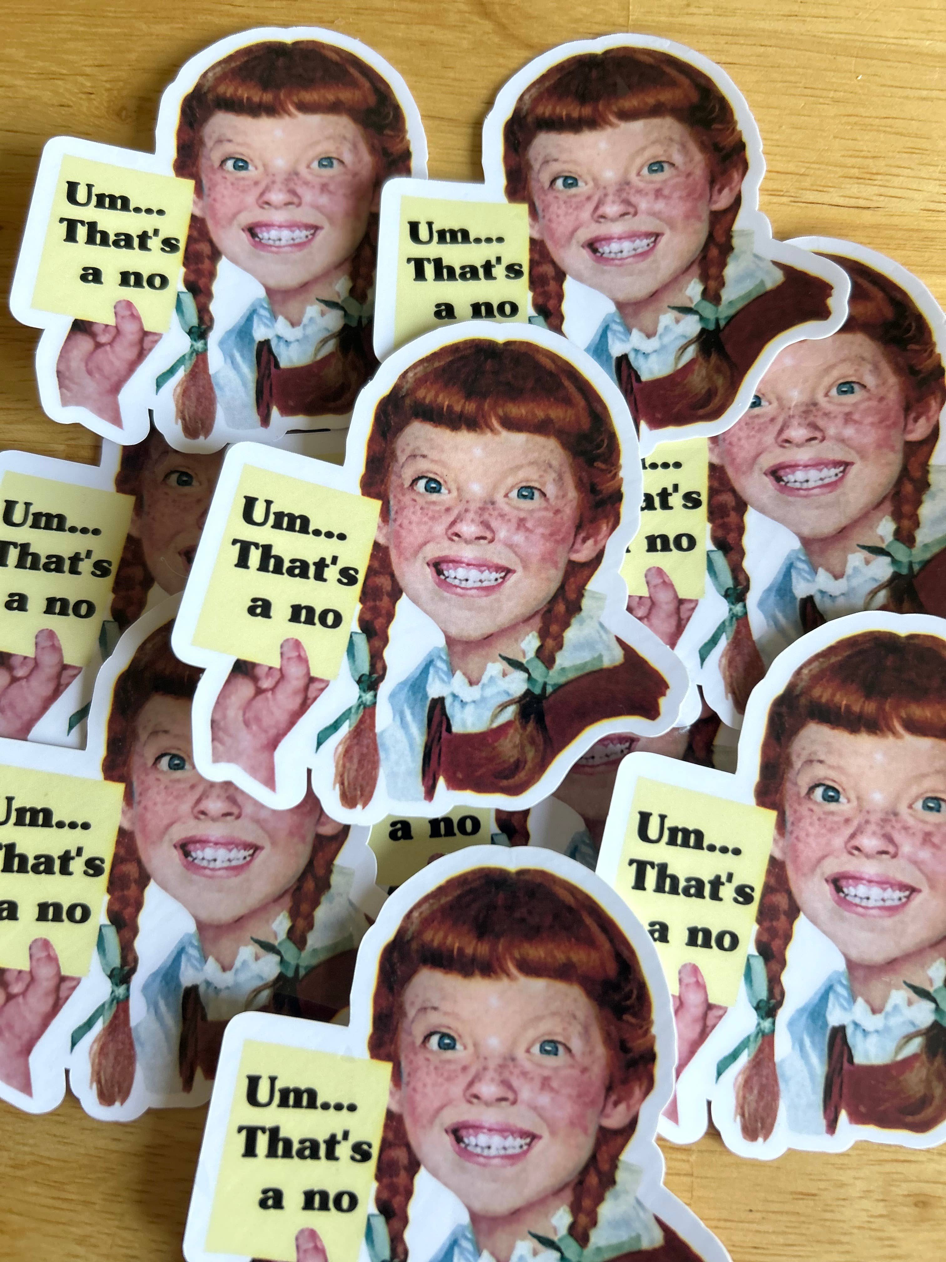 Lemonsgrace Designs - Wholesale Sticker - " Um, That's a No"0