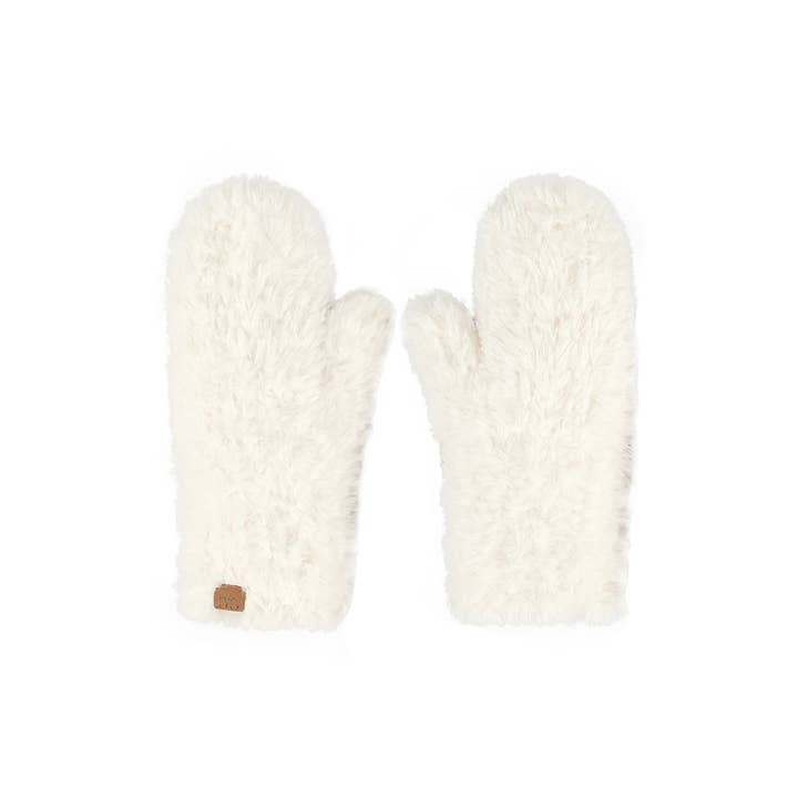 Hana - Wholesale Mittens - Women's - C.C Faux Fur Mittens2