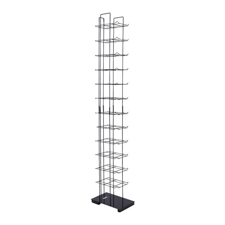 Store Supply Warehouse - Wholesale Retailer Display - Accessories - Floor Standing Cap Rack - 78"H x 10"W x 15-½"D6